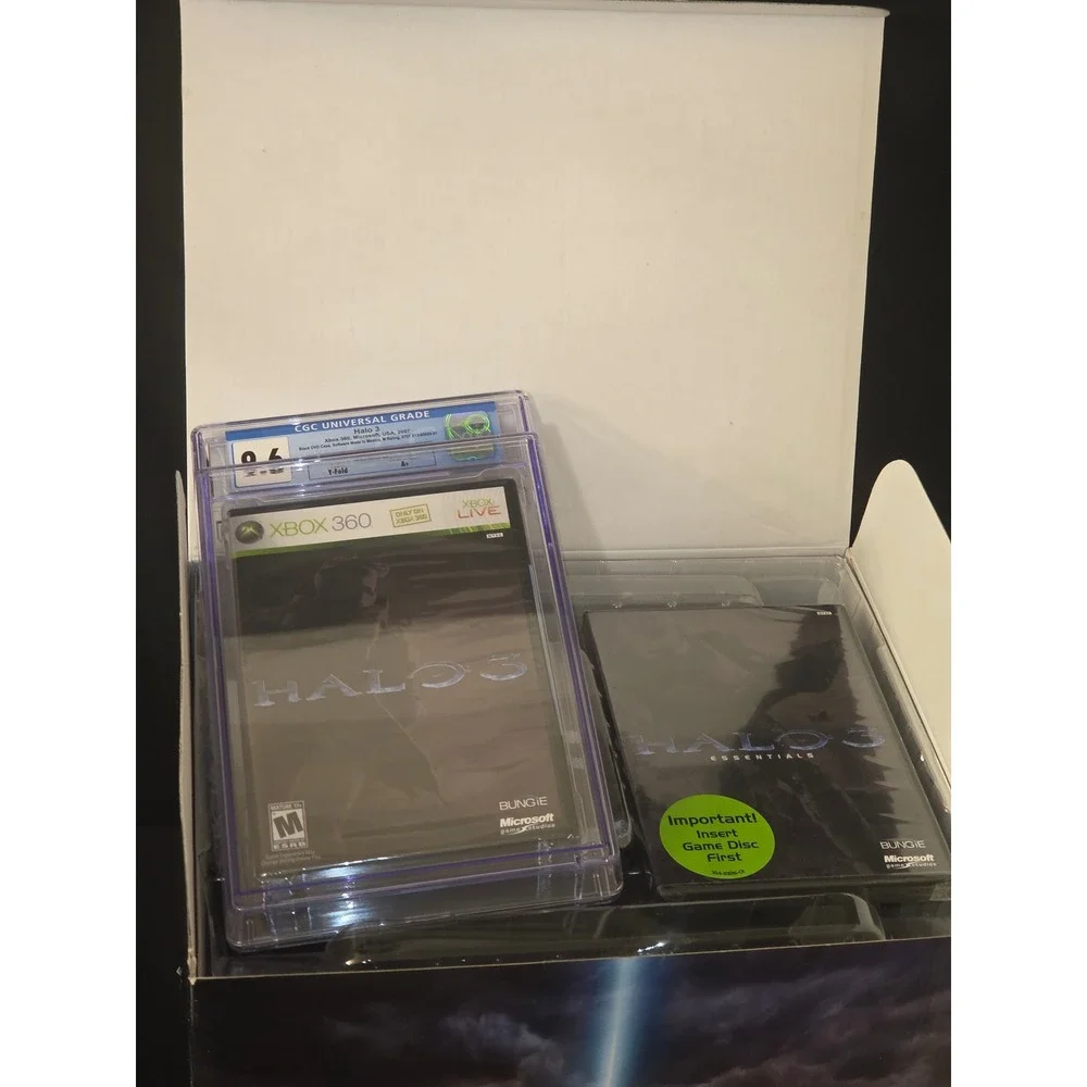 Halo 3 Legendary Edition Xbox 360 CGC 9.6 A+ Sealed Graded Game & Essentials Box